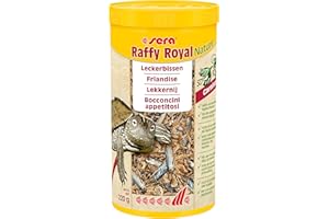 sera Raffy Royal Nature 1000 ml (220 g) getrocknete Fische (50 %) & Garnelen (50 %), artgerechte Abwechslung zum kräftigen Zubeißen mit Anchovies, Futter für Wasserschildkröten