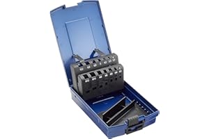 Bohrcraft 00811520014 Industrie-Kunststoffbox dunkelblau K leer 14-TLG. für MGB 371/376 + Spibo DIN 338