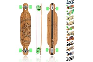 MAXOFIT IHR PARTNER FÜR SPORT UND FREIZEIT Maxofit Longboard dans différents Designs avec Planches en érable/Bambou de qualité supérieure pour débutants et confirmés