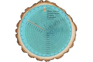 CLPA Le rapporteur de recherche de centre de 250 mm peut être utilisé pour trouver le centre de votre matériau, tracer un cercle sur n'importe quelle surface et mesurer le diamètre, le rayon ou les angles.