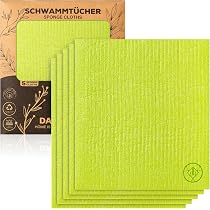 Ligarti® Set Da 6 Panni In Spugna Di Legno – Ecologici, Lavabili E Compostabili Per La Pulizia Di Casa - 4