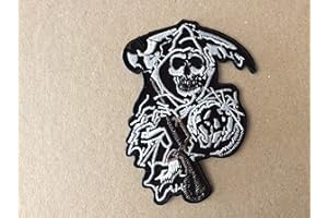 Blue Hawai D601 - Toppa con scritta "Sound Anarchy", 10 x 7 cm