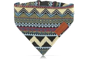 Made by Nami Foulard boho per cani di piccola e grande taglia (blu, S)