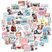 Navy Peony Set 31 Adesivi Da Viaggio Svizzera – Stile Acquerello – Impermeabili Per Diario E Bottiglie - 2
