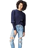 Marchio Amazon - find. Pullover con Manica a Sbuffo Arricciata Donna