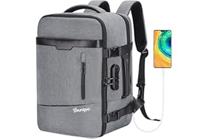 YOUNGOA Bagaż podręczny 40 x 20 x 25, plecak podróżny do samolotu Ryanair z kieszenią na laptopa 20 l, YG063