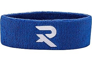 Raquex Cotton Headband - Soft & Absorbent Sweat Headband for Sports, Tennis, Cycling, Running, Fitness and Gym - Cotton Stretchy Material