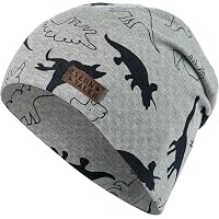 Sterntaler Jungen Beanie-Mütze Mit Krokodil-Muster – Weicher Melangejersey, Für Baby & Kleinkind