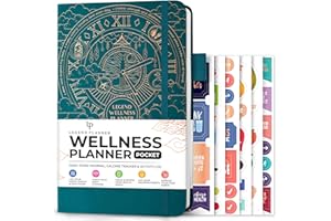 LEGEND PLANNER Legend Wellness Planner & Journal alimentaire – Journal quotidien de régime et de santé avec perte de poids, mesures et suivi d'exercice, journal de mode de vie et de nutrition – dure 6 mois, 9,9 x