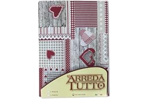 Tex family Telo ARREDO copritutto Gran Foulard copriletto COPRIDIVANO Tessuto (1 Piazza, Aprica Rosso)
