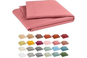 P'tit Basile - Drap Plat bébé 120x180 cm - Drap Simple lit Enfant 60x120 ou 70x140 cm - 100% Coton Bio 57 Fils - Bois de Rose - Drap de Dessus idéal l'été Car léger Frais et Pas trop Chaud