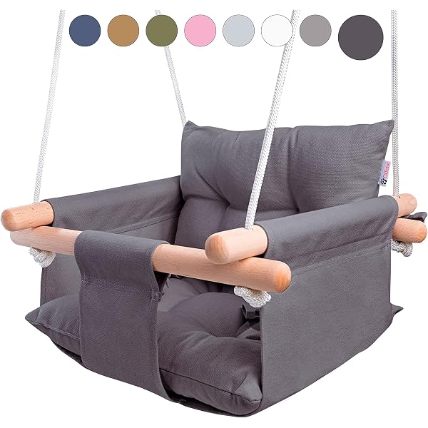 TULANO Hop 40 Balançoire portique pour enfants | Balançoire bébé | Interieur/Exterieur | Harnais 5 points | 60kg | 6-36 mois | Gris-Blanc TULANO Hop 40 Balançoire portique pour enfants | Balançoire bébé | Interieur/Exterieur | Harnais 5 points | 60kg | 6-36 mois | Gris-Blanc