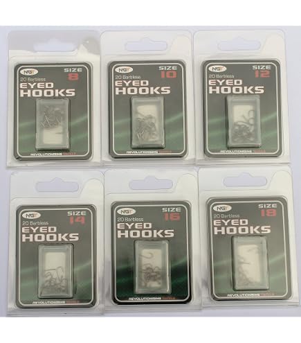 60 Coarse Barbless Hooks to Nylon-6 sizes carp/coarse fishing : Amazon.co.uk:  Sports & Outdoors