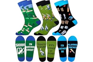 Belloxis Mens Socks 9-11 Multipack Funny Funky Fun Socks Calf Socks Dress Cotton Socks Gifts for Dad Gifts for Him