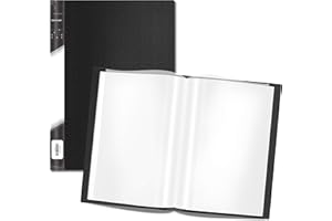 VANTASII Präsentationsbuch mit 40 Klarsichthüllen mit Portfolio-Umschlag; Schutz für Kunst, Berichtsblätter, Briefe, Portfolios usw; (kann 35.6 x 28.4 cm Formate aufnehmen)