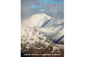 2025 Scotland Calendar: Munros, The - Hanging Wall Calendar - Month to View - 12 Month - Wiro Bound