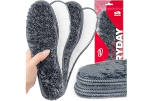 SULPO Wkładki do butów 2 pary zimowe ciepłe wkładki z futerkiem obszywane termoizolacyjne Rozmiar 43
