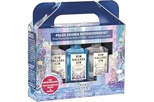 ‎VON HALLERS VON HALLERS GIN I Original, Blush & Forest I Dry Gin I ausgewählte Botanicals I TriplePack I 44% Vol. I 3x 0,05 l