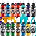 DLD Dazzling Vivid Colour Tattoo Ink Kit Professional 14 Bottles (1oz Each) Tattoo Kit EU Standard Pigments 30ml Tattoo Supplies