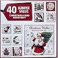 Christmas Cards Assortment Box Multipack, Pack of 40 Christmas Cards Boxed Bumber Value