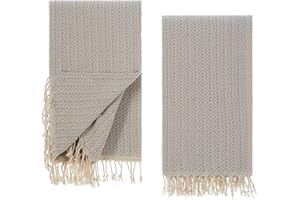 Tuiste Saunatuch Grau 2er Pack, Saunakilt Damen und Herren, Strandtuch, Saunahandtuch, Picknickdecke, Hamamtuch%100 Baumwolle, Strandtücher, Strandhandtuch XXL, Badehandtuch 100x180
