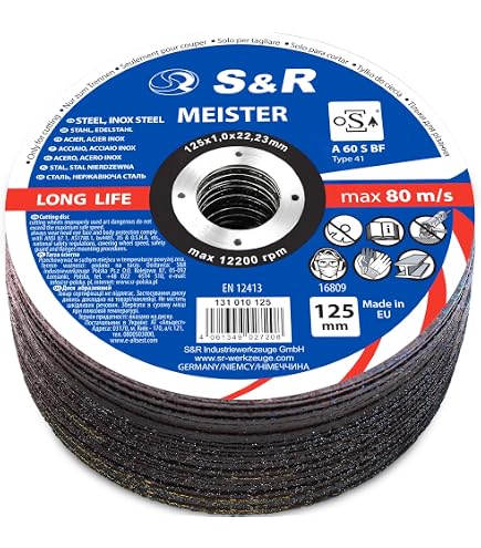 Rhodius 208122 Disco Da Taglio Extra Sottile XTK70 – 230 X 1,9 X 22,23 Mm, Per Tagli Precisi