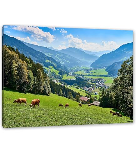 slandburner Lenwandbld Bld auf Lenwand Lustge Kuh, de n de slandburner Lenwandbld Bld auf Lenwand Lustge Kuh, de n de