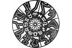 KELULY Decoración de metal. Escultura de pared flotante, con sombras, de acero. (43 x 31 cm., Zodiaco)