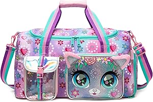 HTgroce Sac de Sport Fille - Sac de Voyage Filles pour Loisirs - Sac de Gym pour Danse Piscine