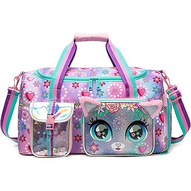 Sac à Dos Et Mini Sac à Dos Pour Fille - Pour La Danse, La Gym, Le Sport, Noir , Taille Unique, Cartable