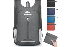 Yoowalar Sac à Dos Pliable Ultraléger 16L, Sac à dos de Randonnée Étanche Sac à dos de Voyage, Petit Sac à Dos Packable Daypack pour Femme Homme Plein Air Camping Voyage Escalade