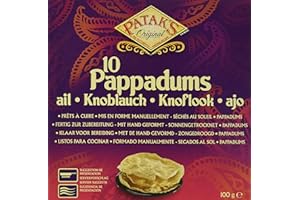 Patak's Pappadums, Knoblauch, 12er Pack (12 x 100 g)