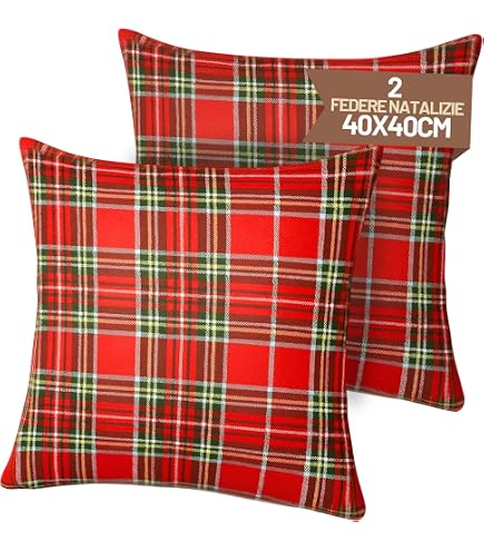 Home Tresor - Cuscini Natalizi Per Sedie Cucina Set Da 4 | Coprisedie Natale Sala Da Pranzo Addobbi Con Morbida Imbottitura Confortevole Made In Italy Addobbi - 7