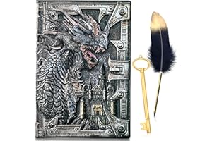 LaVenty Taccuino vintage DND Dragon Giornale del Latte Hardcover A5 Notebook Regali per i Giocatori di Dungeons & Dragons DND Notebook Regali di Compleanno per gli Uomini…
