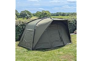 QUEST TACKLE Quest Defier MK3 1 Man Bivvy | Carp Fishing | Quick Erect | Day Shelter Overnight Brolly