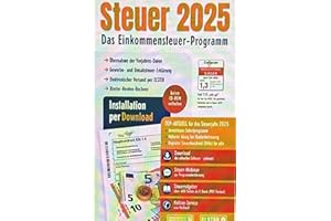 GENERISCH Aldi Steuer 2025 für die Steuererklärung 2025 am PC. ELSTER Klar Strukturiert Steuerprogramm Installieren ohne CD-Laufwerk und freischalten per Aktivierungscode