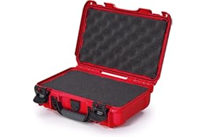 Nanuk 909 Wasserdichter Hartschalenkoffer mit Schaumstoffeinlage, Rot