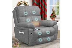 YONISEE Lift Chair Recliners for Elderly, Recliner Chair with Massage & Heat, Extended Footrest, Oversized Recliners Armchair Lounge Sofa with Type C+USB Ports, Hidden Drink Holders, Dual Side Pockets