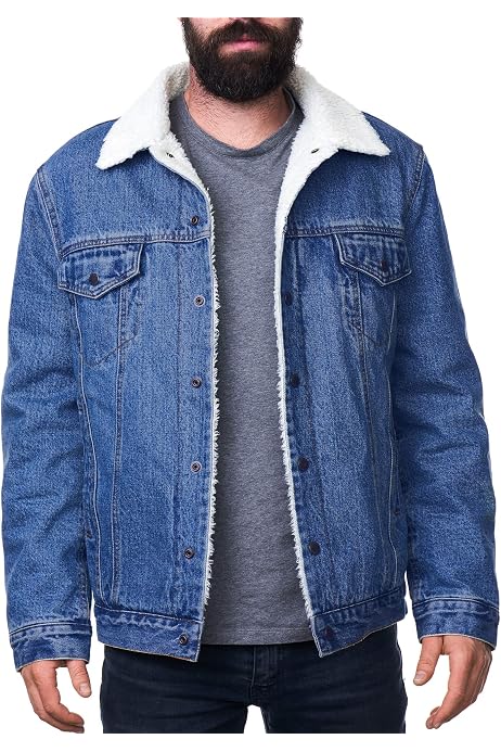 Sherpa Trucker Jacket Jean Denim Jacket 