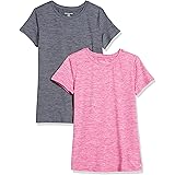 Amazon Essentials Maglietta Tecnica Elasticizzata con Collo Rotondo e Maniche Corte (Disponibile in Taglie Plus) Donna, Confe