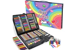 NIMU 120 Piece Deluxe Art Set, Art Supplies for Drawing, Painting and More, Kid Crafting Supplies Great for Teenage 4 5 6 7 8 9 10 11 12 13 years Prime