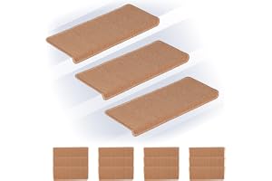 Relaxdays trappmattor 15-pack, rektangulära trappmattor