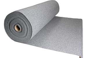 ‎TUKAN-TEX Filz Grau Filzstoff 50x150cm Meterware 3,0mm Stark- Soft