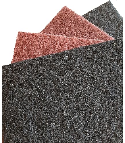 Paquete De 10 Hojas De Lana Abrasiva APP WS 222 De Grano 600-800, 150x230 Mm, Para Lijado Fino En Seco Y Húmedo