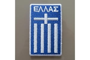 JINGTONGDA 2stk National Mannschaft Team Griechenland Greece Aufnäher Patch Football Fussball Soccer Club Iron on bügelbild aufbügler Badge