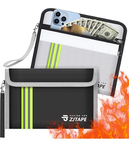 Borsa Documenti Ignifuga E Impermeabile - Con Serratura A Combinazione, Per Valori - Foto 1