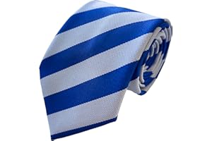 Great British Tie Club School Ties (23 Block Stripe Colour Variations) High School Senior Size