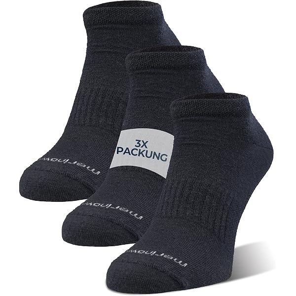 Adatto SOX Unisex Merino Light Calze da trekking, nero, grigio argento, 35-38