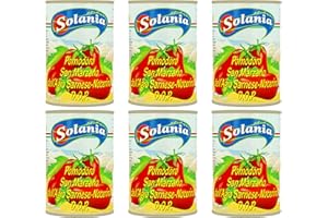 ‎MIGASE Solania San Marzano DOP Tomaten in der Dose, 6x400g, ideal für Pizza und Pasta.