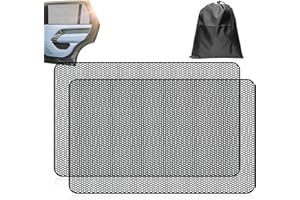 Acboor Parasol Coche Infantil Lateral, 2 Pcs Ventana Coches Trasero Sombrilla Universal con Bolsa de Almacenamiento con protección UV Fácil instalación Parasol Coche Bebe para Niños y Mascotas